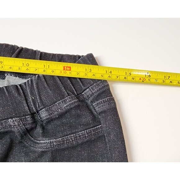 EILEEN FISHER Black Denim Skinny Jeans With Elastic Waistband - Picture 9 of 13